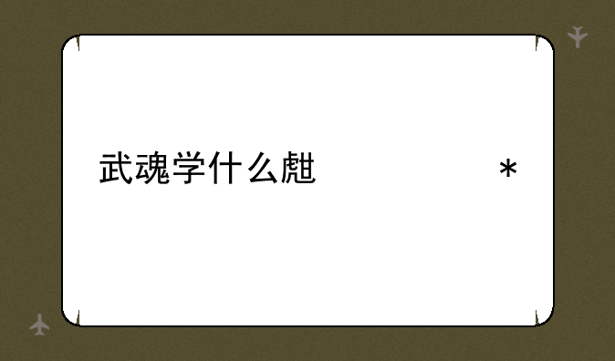 武魂学什么生活技能